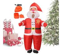 Costumi Gonfiabili Di Babbo Natale,Costume Gonfiabile Di Babbo Natale,Costume di Natale unisex per adulti | Blow Up Funny Holiday Props costume natalizio per uomo e donna