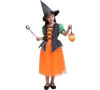 Costumi Halloween Bambini 2 Anni - Costume da piccola per bambine, travestimento per feste, gioco di finzione, spettacolo di magia, abito incantevole