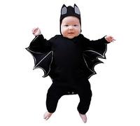 Costumi Halloween Pipistrello Neonati Tutine Scheletro Baby Body Tuta Da Carnevale Bimbo Bimba Manica Del Pipistrello Pagliaccetto Bambino Vintage Jumpsuit Neonati Di Halloween Con Cappello 2025