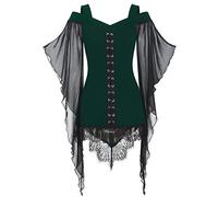 Costumi Halloween - Top Da Demone Con Borchie E Frange, Combinabile Con Gonna Nera. Edgy E Stiloso Per Un Look Dark.