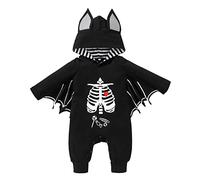 Costumi Neonato Pipistrello Vintage Cosplay Costume Pipistrello Unisex Divertente Costumi Di Halloween Tutina Da Neonato Vestito Da Carnevale Scheletro Pagliaccetto Neonati Jumpsuit Per Bambini