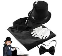 Costumi per bambini, Costume da mago per bambini Fai finta di giocare a giochi di ruolo Il set da mago include cappello, guanti, bacchetta magica, cravatta e mantello Costumi per Halloween, feste, pa