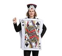 Costumi per Cosplay - La Carta da Gioco con la Spallina Divisa e Divertente - Costume per le Feste di Halloween e il Party,Adatto a Feste in Maschera e Balli in Maschera per Adulti e Adolescenti