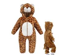 Costumi per | Costumi di Halloween morbidi e comodi per i più piccoli | Costumi di Halloween per bambini con motivi di animali, tuta di tigre lavabile in lavatrice per costume cosplay da