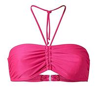 Costumi Seno Grande Costume Intero Contenitivo Women's Summer Mix Tinta Unita Bikini A Fascia Top Costumi da Bagno Beachwear Vita Alta Donna Mare Due Pezzi (Pink XXXXXL)