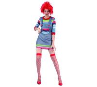 Costumi Unisex da Uomo Donna Halloween Vestito Elegante Dracula Clown Chucky