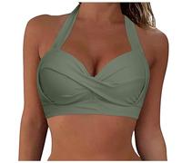 Costumi Vintage Vita Alta Costumi Interi FK 2021 Bikini Vita Alta Brasiliano Slip Nero Bikini Costume Intero Collo Alto Costume da Bagno Donna con Ferretto Costume da Bagno Intero Rosa Costume con
