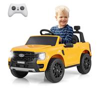 COSTWAY 12V Ranger Auto Elettrica per Bambini 3-6 Anni, con Telecomando | Macchina Cavalcabile con USB, Clacson, 2 Modalità di Guida, Connessione Wireless, Partenza Progressiva