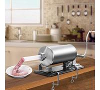COSTWAY 4 kg Insaccatrice per Salsiccia, Macchina per la Produzione di Salsicce, Insaccatrice Manuale per Uso Domestico, Salsicce Siringa con 4 Tubi di Riempimento