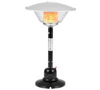 COSTWAY 4000w Riscaldatore Portatile per Tavolo, Riscaldatore del Patio a Gas Propano da 3,2KW, Protezione Antigoccia e Antiraffreddamento, Base Pesata, per Giardino Bordo Piscina (Nero)