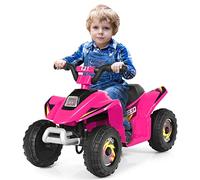 COSTWAY 6V Quad Elettrico per Bambini, Mini Quad da Spiaggia con Funzione Avanti/Indietro, Velocità Massima 4,6 km/h, Regalo per Bambini 3 Anni+ (Rosa)