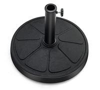 COSTWAY Base Ombrellone da Esterno 14 kg, Supporto Rotondo per Ombrellone 45 CM con Diametro Palo 38/48 MM, Base per Ombrellone Robusta da Giardino Terrazzo Esterno