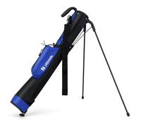COSTWAY Borsa da Golf Leggera con Supporto, per Campo Pratica, Par 3 e Campi Esecutivi, Borsa da Golf con Tracolla Regolabile, Tasca e Portabottiglie per Donne e Uomini (Blu)