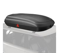 COSTWAY Box da Tetto per Auto XL, Baule Tetto Universale Rigido Impermeabile Super Resistente in Fibra Carbonio e Metallo, Portapacchi per Auto con Chiavi, Capacità 75 kg (169 x 80 x 36,5 cm)
