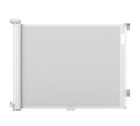 Costway Cancelletto di sicurezza estensibile per bambini e cani, Barriera per bambini retrattile con doppia chiusura 190cm Bianco