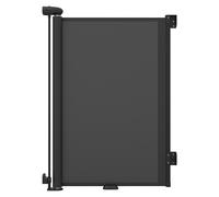 Costway Cancelletto di sicurezza estensibile per bambini e cani, Barriera per bambini retrattile con doppia chiusura 190cm Nero
