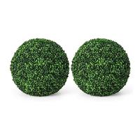 COSTWAY Pianta Artificiale con Palline di Bosso 48 cm | Sfere Decorative da Interno ed Esterno a Prova di Raggi UV, per Salotto, Cucina e Ristorante