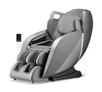 COSTWAY Poltrona Massaggiante, Sedia da Massaggio con 12 Modalità, 6 Tecniche di Massaggio, Stretch Thailandese e Guida SL, Poltrona Relax con Telecomando per Tutto il Corpo (Grigio)