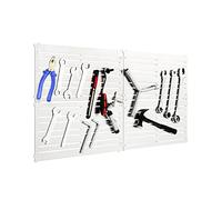 COSTWAY Portautensili Magnetici 4 pz, Organizzatori Magnetici per Utensili con 32 Strisce Magnetiche, Pannelli Magnetici Salvaspazio per Accessori per Banchi da Lavoro Garage e Negozio