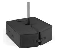 COSTWAY Sacchi di Sabbia per Ombrellone da Giardino, Pesi per Base Ombrello, Universale, Portatile, Staccabile, Rempibile Fino a 40 kg, in Tessuo Oxford, per Balcone, Cortile (Modello 2, Nero)