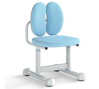 COSTWAY Sedia da Scrivania per Bambini 3+ Anni, Sedia Imbottita per Studiare con Doppio Supporto Lombare e Altezza Regolabile, Chair da Compiti per Casa e Scuola, Portata 100 kg (Blu)