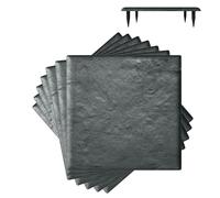 COSTWAY Set di 8 Pietre da Passo con Picchetti da Terra, Passerelle Decorative per Giardino, Pavimentazione Esterna Resistente a Tutte le Condizioni Meteorologiche per Prato e Giardino (Grigio)