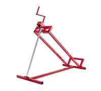 COSTWAY Sollevatore per Rasaerba Sollevamento per Trattore Tagliaerba, Carico Fino a 400 kg (Rosso)