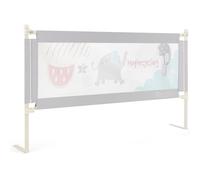 COSTWAY Sponda Letto per Bambini 175 cm, Barriera Pieghevole con Altezza Regolabile, in Tessuto Oxford con Cerniera, con Motivo Cartone Animato, 175,5 x 24,5 x 72,5-101,5 cm (Modello 1, 175 cm)