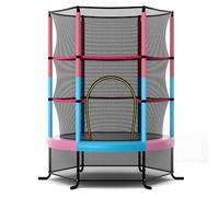 COSTWAY Trampolino Elastico Bambino | Tappeto Elastico Bambini da Esterno ed Interno in Acciaio con Rete e Cusicnetti Antiscivolo, Carico Statico 135 kg