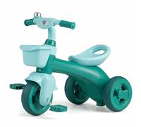 COSTWAY Triciclo per Bambini, Bicicletta da Equilibrio a 3 Ruote con Sterzo Limitato, Cestini Anteriore e Posteriore, Campanello, per Bambini 3-5 Anni (Verde)