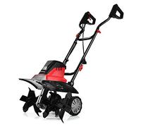 COSTWAY Zappatrice Elettrica Dissodatore Coltivatore per Giardino, Motozappa 230V, Rosso Nero (1500W, 45cm)