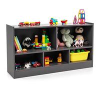Costzon Organizer per giocattoli per bambini, 5 sezioni, per la scuola, l'aula e l'organizzazione di libri, giocattoli, libreria in legno, mobili per asilo nido per stanza dei giochi, cameretta dei