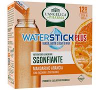 COSWELL SpA L'ANGELICA WATERSTICK PLUS SGONFIANTE MANDARINO E ARANCIA 12 STICK ZERO ZUCCHERI SENZA GLUTINE NATURALMENTE PRIVO DI LATTOSIO