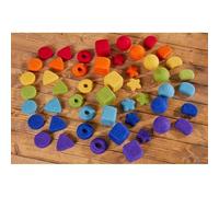 Cosy Feltalas Loose Parts Rainbow Chunks - 55841