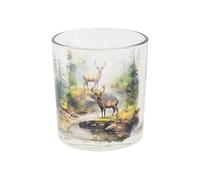 Cosy Home Set di 6 Porta Alberi Forestali Trasparente Verde 7x7x8 cm Vetro