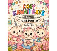 Cosy Kawaii Cats Notebook #2: A Cute Lined Journal with 10 Cosy Cat Colouring Pages