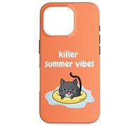 Cosy Mystery Cosy Crime Cat Sleuth Killer Summer Vibes Custodia per iPhone 16 Pro