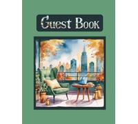 Cosy Terrace Guest Book to collect feedback and reviews from visitors: Suitable for Holiday Home, Rental Cottage, Lodge Cabin, Caravan, B&B, Airbnb, ... or Beach House. Size: 8.25" x 11", 120 pages