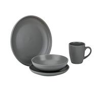 Cosy & Trendy 8774016 - Servizio da tavola Viva Grey, 16 pezzi