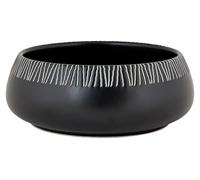 Cosy & Trendy Ciotola in gres Etosha, D15 x h5,5 cm, colore: Nero