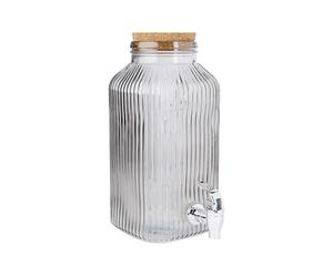 Cosy & Trendy Distributore di succo di frutta in vetro RAYA, grigio, 3,35 L