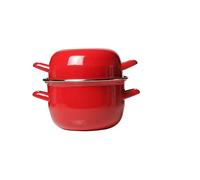 Cosy & Trendy Pentola per stampi da 2,8 l, in acciaio inox smaltato, rosso, D18 cm