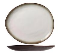 Cosy & Trendy Piatto ovale in porcellana PLATO Mate, 27 x 23 cm, confezione da 4