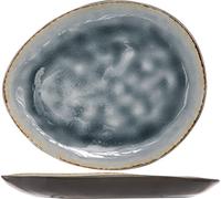 Cosy & Trendy Piatto ovale LAGUNA Blue/Grigio-19,5 X 16 Cm-Set di 6