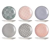 Cosy & Trendy Piatto Piatto Délirio 6 Assortiti-D23.5 Cm-Set di 6