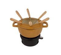 Cosy & Trendy Servizio fonduta in ghisa "FONTESTIC" 6 persone- Amber Gold-D18 Cm