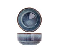 Cosy & Trendy Set di 4 ciotole in gres giada, indaco D15 x h7 cm