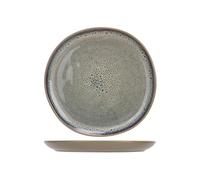 Cosy & Trendy Set di 6 piatti dessert in gres, Oona Sand, verde, D20,8 cm x 1,9 cm