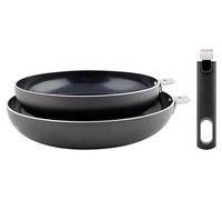 Cosy & Trendy Set di pentole in alluminio, antiaderenti, manico rimovibile, 3 pezzi, senza PFAS, adatte a tutte le fonti di calore, inclusa l'induzione