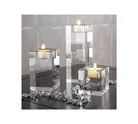 Cosy YcY K9 Cristallo portacandela candelabro portacandele Candele Supporti Migliore Decorazione per Matrimonio Compleanno Festa di Natale Bar 6+8+12CM